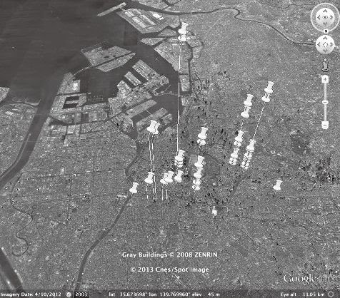 千代田区可視化；Google Earthチームの成果